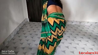 Green Saree indian Mature Mom Sex In Fivester Hotel ( Official Video By Localsex31)